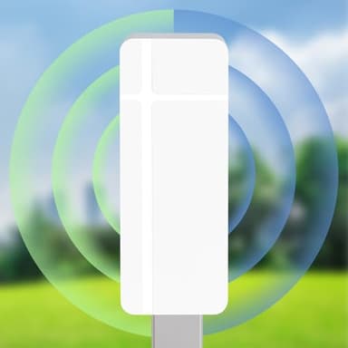 MEETOWN Ripetitore WiFi Esterno, 1200Mbps Amplificatore WiFi per Esterni, IP65 Resistente alle Intemperie, Supporta Poe, Connettore LAN, Antenna Nascosta Integrata, per Cortile,Giardino