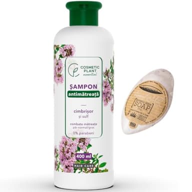 Shampoo ANTIFORFORA 400ml ANTISEBORROICO, Rimuove Squame, Forfora, Dermatite Seborroica, Capelli Grassi, Cuoio Capelluto con Seborrea, Pelle Infiammata, Proprietà Curative, Pelle soggetta a Infezioni