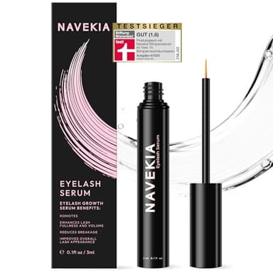 Navekia Siero Ciglia Premium 2026 – M 3 ml – 2 Peptidi Chiave + Bio‑Enzima – Per Lunghezza & Densità – Applicazione facile, lunga durata – Occhi sensibili – Vegan, cruelty‑free, senza ormoni