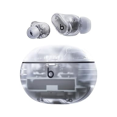 Beats Studio Buds + | Auricolari true wireless con cancellazione del rumore, compatibilità Apple e Android migliorata, microfono incorporato, cuffie Bluetooth resistenti al sudore - Trasparente