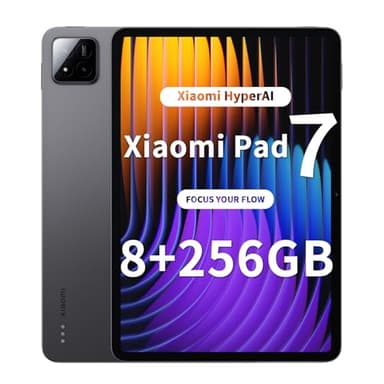 Xiaomi Pad 7 Tablet, 11,2 Pollici, 8 + 256 GB, Display 3,2 K 144 Hz, Snapdragon 7 + Gen 3, Batteria 8850 mAh, HyperAI, Altoparlante Quad, Esperienza Desktop Senza Soluzione di continuità, Grigio