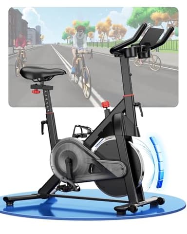 Copant Cyclette da Casa Professionale da Ciclismocon, Ciclette Resistenza Magnetica Regolabile, Bicicletta per Casa con Display Capacità di Peso 136 kg LCD e APP