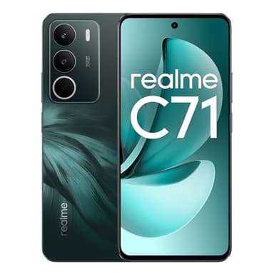 realme C71 Smartphone 4G,6+128GB,Batteria 6000 mAh,Ricarica rapida 45 W,Fotocamera AI da 50MP,Display 120 Hz,Resistenza agli urti di grado militare,Impermeabilità quotidiana, Verde(Senza Adattatore)