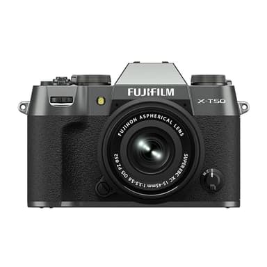 Fujifilm X-T50 Fotocamera Digitale Mirrorless 40MP KIT XC15-45mmF3.5-5.6, Sensore X-Trans CMOS 5 HR, IBIS, Filmati 6.2K 30p, Mirino EVF, Schermo LCD 3" tiltabile, Antracite