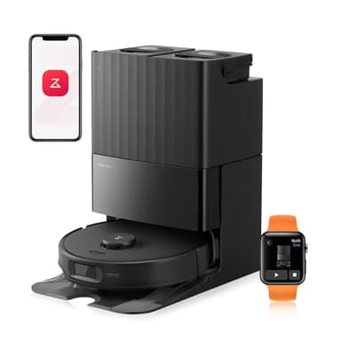 roborock Qrevo Edge S5A Robot Aspirapolvere Lavapavimenti, Antigroviglio, Spazzola Laterale e Mocio FlexiArm, 18.500 Pa, 10 mm Sollevamento Automatico dei Moci, Evita Ostacoli, Stazione Tutto in Uno