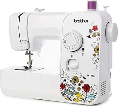 Brother JX17FE Macchina da Cucire per Principianti – Riparazioni Domestiche Facili, 17 Punti, Cuce Anche Jeans, Luce LED, Braccio Libero, Robusta e Affidabile per Casa e Fai da Te