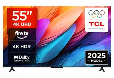 TCL 55PF650 55 pollici 4K Ultra HD, HDR TV, Smart LED Fire TV (Dolby Vision, Dolby Atmos, DTS, HDR 10, Alexa integrato, Airplay2, Miracast)