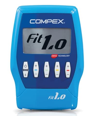 Compex Fit 1.0 - Elettrostimolatore Muscolare EMS, TENS e Massaggio - 4 canali indipendenti, 999 Livelli di intensità, 10 programmi - Compatibile con l'app Coach
