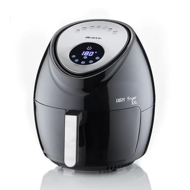 Ariete 4618 Airy Fryer XXL- Friggitrice ad Aria - Frigge 2,5 kg di Patatine Fritte - 7 Litri - Cottura Senza Olio e Grassi - 1800 Watt - Nero