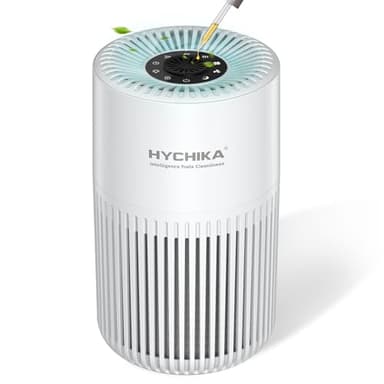 Purificatore d'aria con HEPA Filtra il 99,97% di polvere e particelle fino a una dimensione di 0,3 micron, modalità sleep (20 dB) e modalità auto, tre velocità per uso domestico