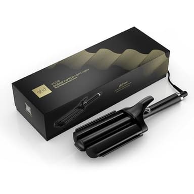 ghd Wave Triple Barrel Waver in Nero - Per Onde Morbide e Naturali Effetto Beach Waves Che Durano Tutto il Giorno - Per Tutti i Tipi di Capelli - (Spina EU)