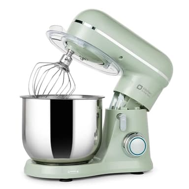 Kitchen in the box Impastatrice Planetaria, 3,5L Piccolo Planetaria Professionale, 10 Velocità Impastatrice Pizza con Uncino Impastatore, Mescolatore, Frusta Sbattitric (Verde)