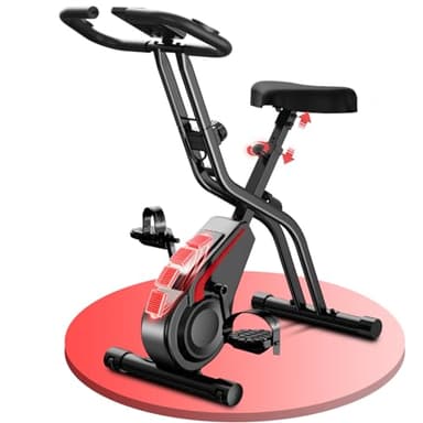 CURSOR Cyclette da Casa, Cyclette Professionale Silenziosa con Resistenza Regolabile, Manubrio e Sella Regolabili, Display LCD, Selle Traspiranti, Ciclette per Allenamento Cardio