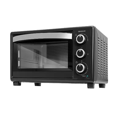 Cecotec Forno da tavolo Bake&Toast 2300 Black, 23 l, potenza 1500 W, fino a 230 °C, 3 modalità di riscaldamento: grill, calore base, e combinato, sportello con doppia vetro, timer 60 min, vassoio
