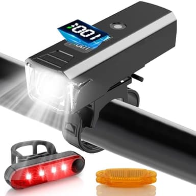 Luci Bicicletta LED Luci Bici Ricaricabili USB Super Luminosa Luce Bicicletta Anteriore e Posteriore Impermeabile IP65 1500mAh 5+4 Modalità Illuminazione Set Luci per Bicicletta per Strada e Montagna