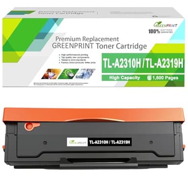 GREENPRINT TL-A2310H TLA2310H TL-A2319H TLA2319H Cartuccia toner compatibile ad alta capacità nera 1600 pagine per BP2309W BM2309W BM2309AW BP2300W BM2300W BM2300AW Stampante