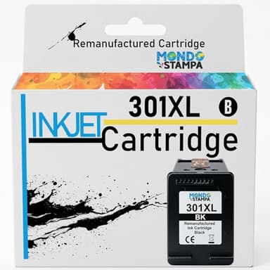 Mondo Stampa - HP301XLBK NERO Rigenerata Cartucce d'inchiostro Compatibile Con HP DeskJet 1050,2050,2050S,1000,3000.3050,J610A CH563EE
