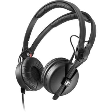 Sennheiser HD 25 Cuffie On-Ear per DJ e Monitoraggio | Capsula rotante per un ascolto su un solo lato | Cavo monoauricolare da 1,5 m e adattatore jack da 1/4" inclusi | Nero (506909)