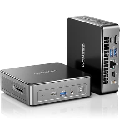 GEEKOM Air12 Mini PC con Intel 7505(Garanzia di 3 anni)| 8GB DDR5 e 256GB SSD| Mini PC Windows 11 Pronto all'Uso|HDMI + DP| Slot per Schede SD|Gigabit Ethernet,Perfetto per Casa,Ufficio e Didattica