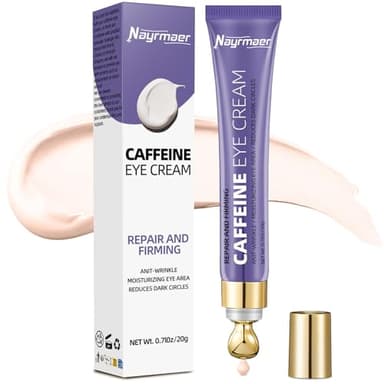 Nayrmaer Crema Contorno Occhi alla Caffeina 20g, Riduce le Occhiaie e il Gonfiore, Contiene Niacinamide e Acido Ialuronico, Idratante, Adatta a Tutti i Tipi di Pelle