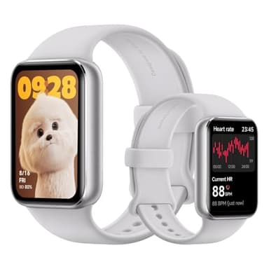 XIAOMI Smart Band 9 Pro, Schermo AMOLED 1.74", Telaio in Alluminio, Autonomia Batteria 21 giorni, Monitoraggio Ottimizzato di SpO2, Frequenza Cardiaca e Sonno, GPS Integrato, Acqua 5 ATM, Argento