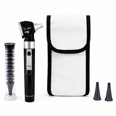 Gima Sigma C Led Otoscopio Medico Pensato Per Esami Otorinolaringoiatrici, Endoscopio Dotato D'illuminazione A Led Lente D'Ingrandimento con 14 Speculum, 7x2.5 mm E 7x4mm