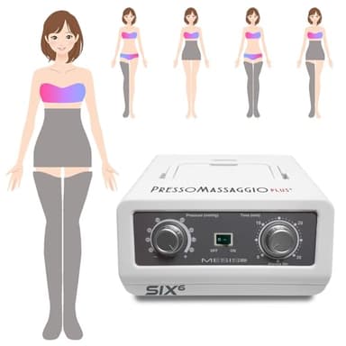 MESIS Pressoterapia professionale e da casa PressoMassaggio Plus+ SIX6 (con 2 gambali e Kit Slim Body) Pressoterapia Linfodrenaggio | Dotazione ADVANCE