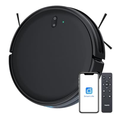 Thamtu Robot Aspirapolvere Lavapavimenti G10H, 2700 Pa, 120 Min, Controllo APP&Alexa, Pulizia Programmabile, Ideale Per Peli di Animali Tappeto Pavimento (G10)