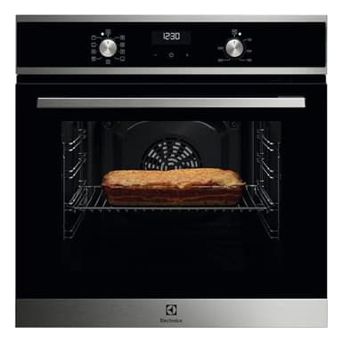 Electrolux Serie 600 Forno da Incasso Multifunzione, Capacità 65 L, EOF5H40BX, Cottura Multilivello, Pulizia AquaClean, SurroundCook, Funzione Pizza, 594x595x567mm, Acciaio Inox Antimpronta