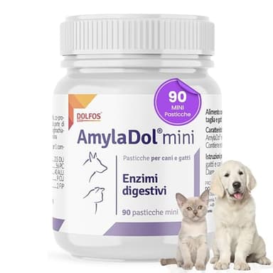 Dolfos - AmylaDol MINI 90 cani gatti. Disturbi digestivi e insufficienza pancreatica esocrina
