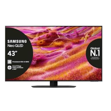 Samsung Smart TV 43'' QE43QN94FATXZT Neo QLED 4K Mini LED, NQ4 AI Gen3 Processor, 4K AI Upscaling Pro, Glare Free, Motion Xcelerator 165Hz, Dolby Atmos & OTS+, NeoSlim Design, 2025