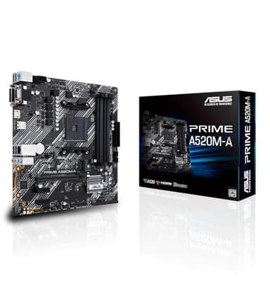 ASUS PRIME A520M-A II/CSM Scheda madre AMD Micro ATX, DDR4 Socket AM4, 4 SATA 6Gb/s, slot M.2, Ethernet Realtek, DisplayPort, HDMI, USB 3.2 Gen 2 e Type-C