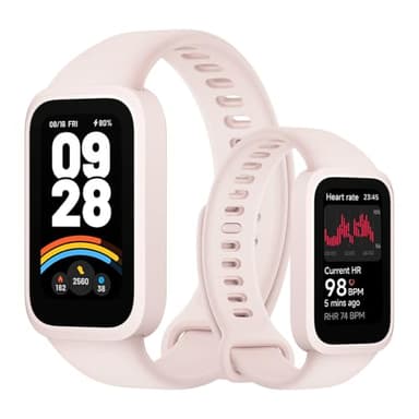 XIAOMI Smart Band 9 Active, Schermo TFT 1.47", Monitoraggio Salute: SpO2, Frequenza Cardiaca, Sonno e Stress, 50 modalità sportive, Resistenza Acqua 5 ATM, Durata Batteria 18 giorni, Rosa