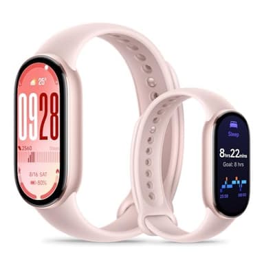 Xiaomi Smart Band 10 (Fitness Tracker), 1.72" AMOLED display, multimateriale, autonomia 21 gg, ricarica rapida, 150+ sport, monitoraggio benessere e sonno, HyperOS 2.0, resistente 5ATM, Compass, Rosa