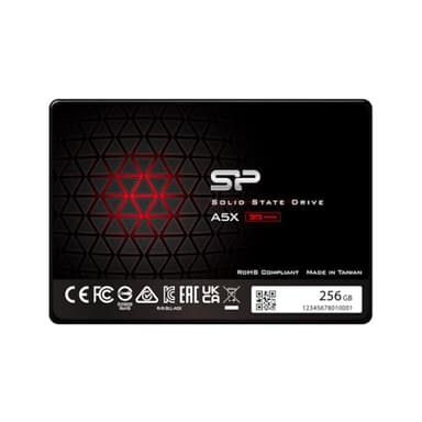 Silicon Power 256GB SSD 3D NAND A5X SLC Cache Performance Boost SATA III 2.5" 7mm (0.28") Internal Solid State Drive (SP256GBSS3A55S25AY)