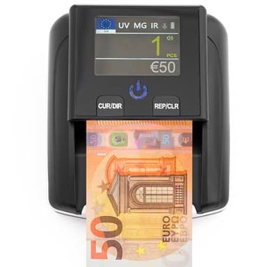 Rilevatore di banconote Zenacasa UV/MG/IR per euro, dollari e sterline