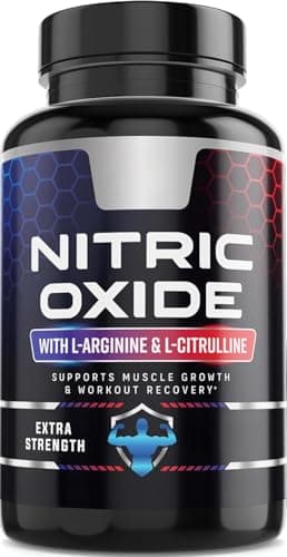 Booster di Ossido Nitrico, Migliori Integratori di Ossido Nitrico per Uomini, Supporto Muscolare, Salute Cardiaca, Integratore Energetico