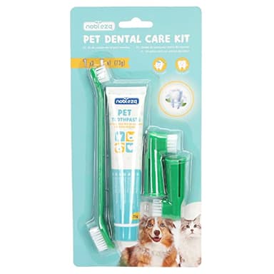 Nobleza - Spazzolino e Dentifricio Set per Pulire Efficacemente i Denti e Prevenire Tartaro e Favorire La Salute delle Gengive, a Doppia estremità