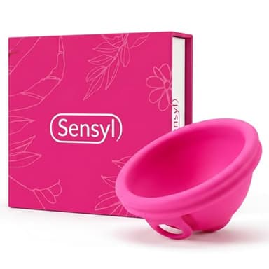 Sensyl Disco Mestruale 60ml – Coppa Mestruale Alternativa per Mestruazioni, Silicone Medico 12h, SafeLoop per Rapporti Intimi, Menstrual Disc Riutilizzabile Ultra Sottile Flusso Abbondante