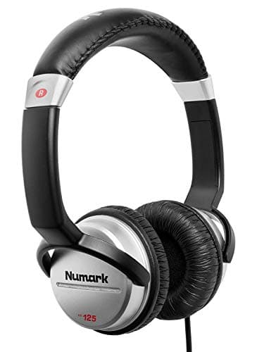 Numark HF125 Cuffie per DJ Portatili per Mixing con Cavo da 1.8 m, Driver da 40 mm per una Risposta Estesa, Design Chiuso per l'isolamento Acustico