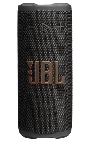 JBL Grip, Speaker Bluetooth Compatto, JBL Pro Sound con AI Sound Boost, IP68 Resistente ad Acqua e Polvere, Luce Ambientale, 14 Ore di Autonomia, Auracast Multi-Speaker, App JBL Portable, Nero