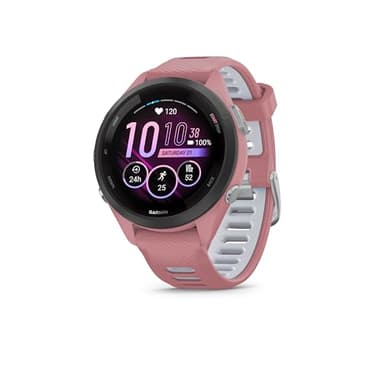 Garmin Forerunner 265, Smartwatch per la corsa, 46mm, GPS multi-band, Display AMOLED, VO2max, HRV Status, Dinamiche di corsa al polso, Tempi di recupero, Autonomia fino a 13 giorni (Black)