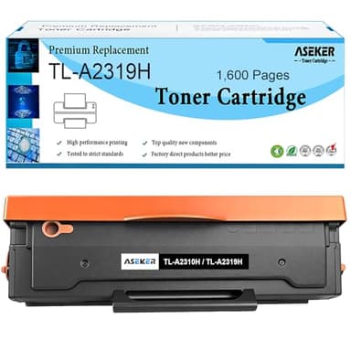 ASEKER TL-A2319H TL-A2310H Toner Cartuccia Compatibile per BP2309W BM2309W BM2309AW BP2300W BM2300W BM2300AW Stampanti Nero Alta Capacità 1600 Pagine (BK)