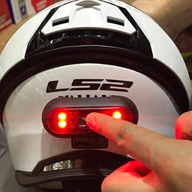 Riloer Luce per casco da bici, Fanale bici da casco anteriore, Posteriore per bicicletta, USB ricaricabile impermeabile con 3 modalità di illuminazione per equitazione o attività all'aperto