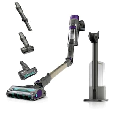 Shark PowerDetect Clean&Empty Aspirapolvere, DuoClean Detect, Reverse Clean, Base Auto-svuotante, Antigroviglio Plus, Autonomia 70 Min,Leggero, Bocchette Animali e Multisuperficie, Grigio IP3251AMZEUT