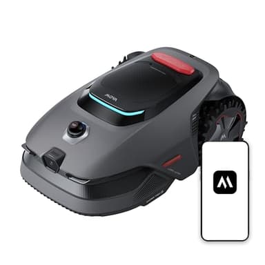 MOVA LiDAX Ultra 1200 Robot Tagliaerba Senza Filo Perimetrale, Consigliato 1200 m², Mappatura Automatica senza RTK con LiDAR 3D 360° e Visione IA, Taglio Bordi 5 cm, Percorso a U Efficace