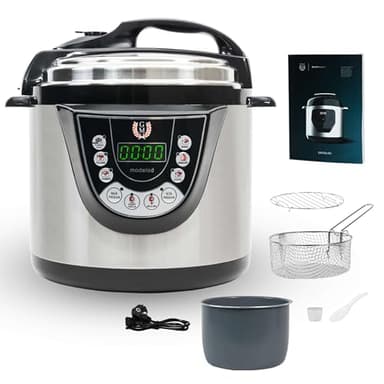 Cecotec Pentola Elettrica Programmabile 6L GM D+. 1000W, 12 Persone, 24h, 9 Menu, 2 Pressioni 60KPa, Memoria, GM Core, Friggere, Guida Vocale, Sicurezza, Vasca Daikin