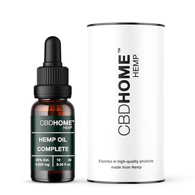 Olio di Semi di Canapa Max 40% - 10 ml - Base di Cocco e Semi di Canapa Biologici - Spremuto a Freddo - Senza Additivi né Solventi - 100% Vegetale - Certificato Biologico UE