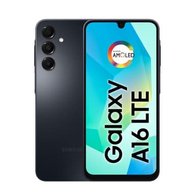 Samsung Galaxy A16 - Telefono cellulare, 128 GB + 4 GB di RAM, fotocamera fino a 50 MP, schermo da 6,7 pollici, NFC, IP54, batteria da 5000 mAh, colore nero