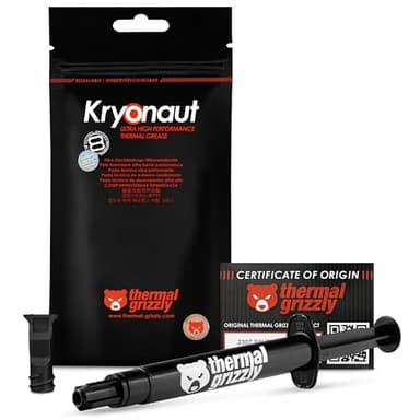 Thermal Grizzly Kryonaut termico 12.5W/M, K 5.5g composto del dissipatore di calore, dissipatore di calore composti termici (5.5g-250 350°C)